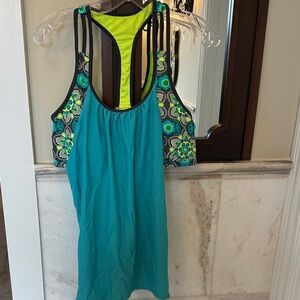 Floral Teal One Piece Swimsuit